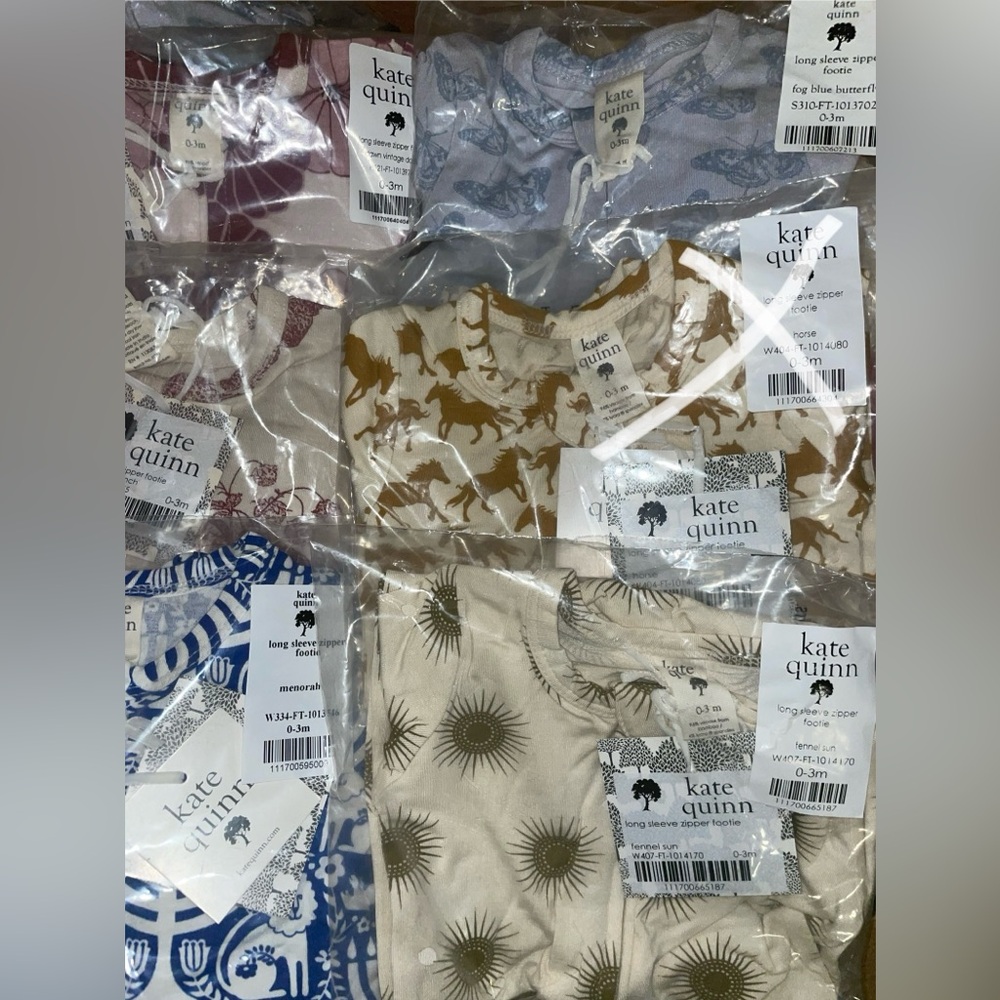 9 piece footie sleeper romper outfit baby clothes bundle collection